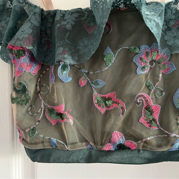 Weissman Two Piece Lace and Embroidered Dance Costume Size MC - Picture 15 of 16